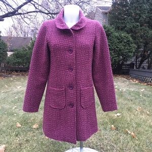 Girl’s Dollhouse Pink Tweed Coat
